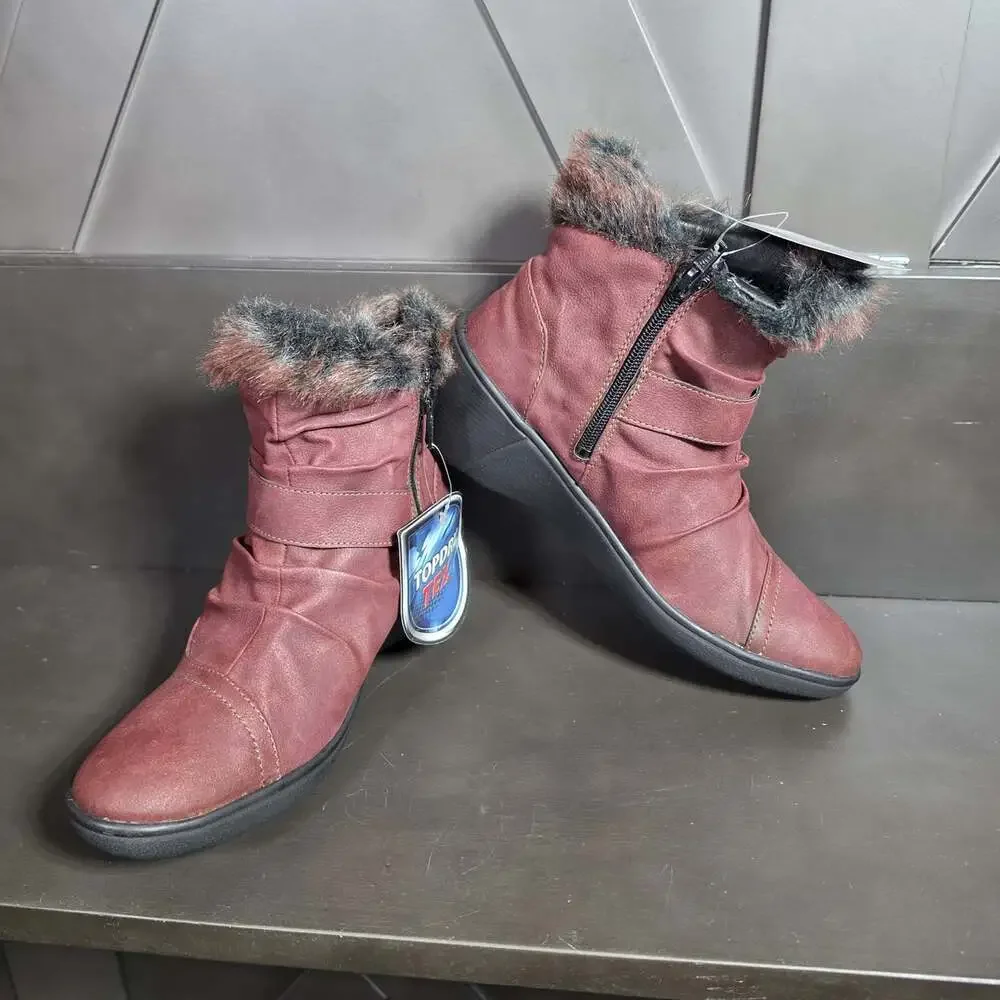 Romika Savona TopDry Waterproof Leather Boots faux Fur Eu 37   Womens US 6-6.5